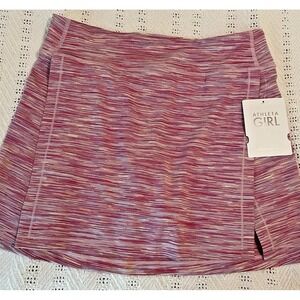 New Athleta Girl Goal Getter Pink Skort size 16 Jupe Short Activewear Cute!